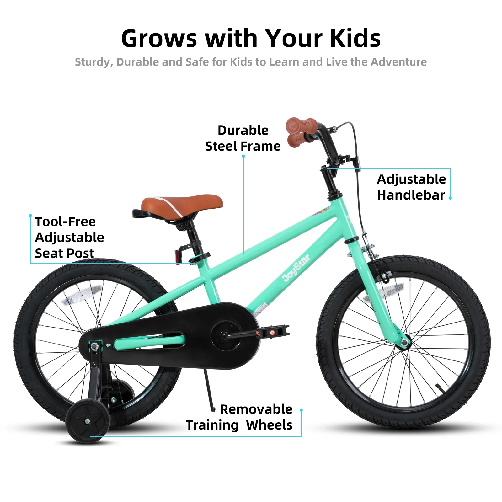 JOYSTAR Kids Bike for Ages 2-12 Years Old Boys Girls, 12-20 Inch BMX Style Kid's Bikes, Multiple Colors