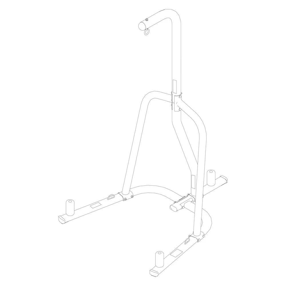 Everlast Single Station Heavy-Duty Punching Bag Stand, Powder-Coated Steel, 100 lb Capacity, Black