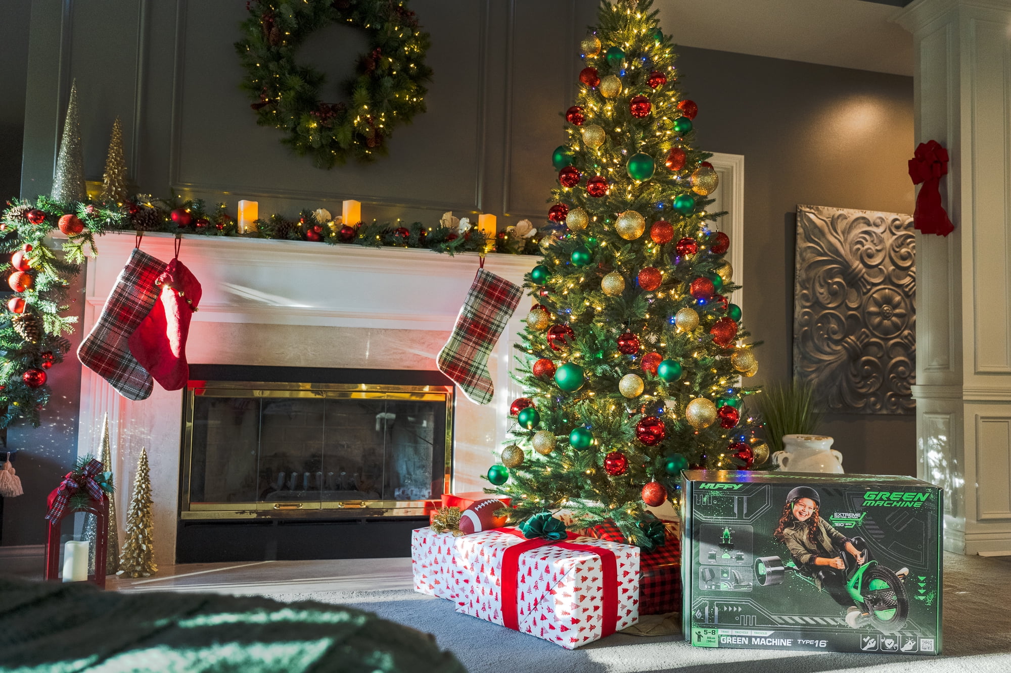 Huffy Adjustable Seat Unisex Kids Drift Trike, Green, 16