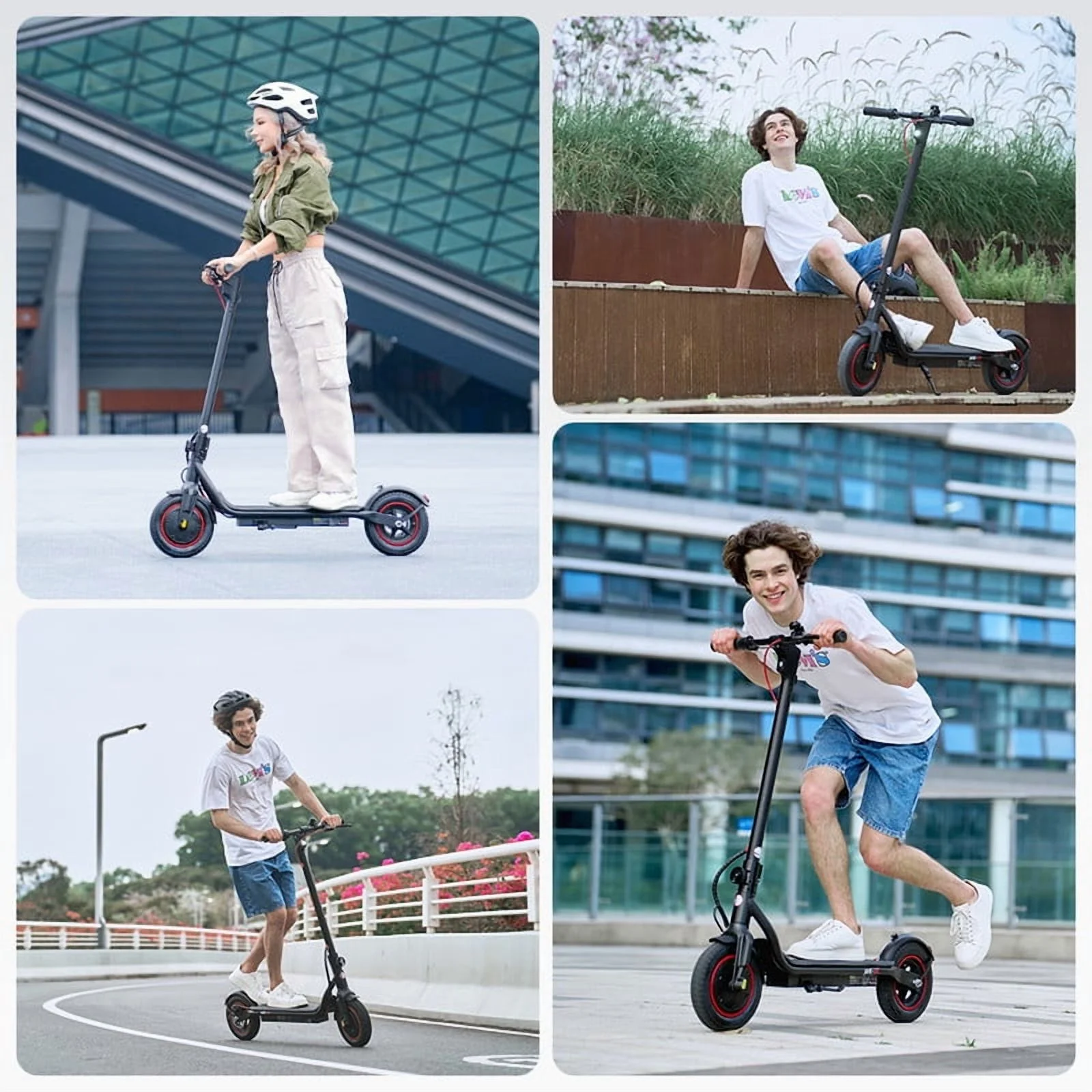 iScooter Electric Scooter Adult, 350W Motor, 21 Miles Long Range, 19 mph & 8.5