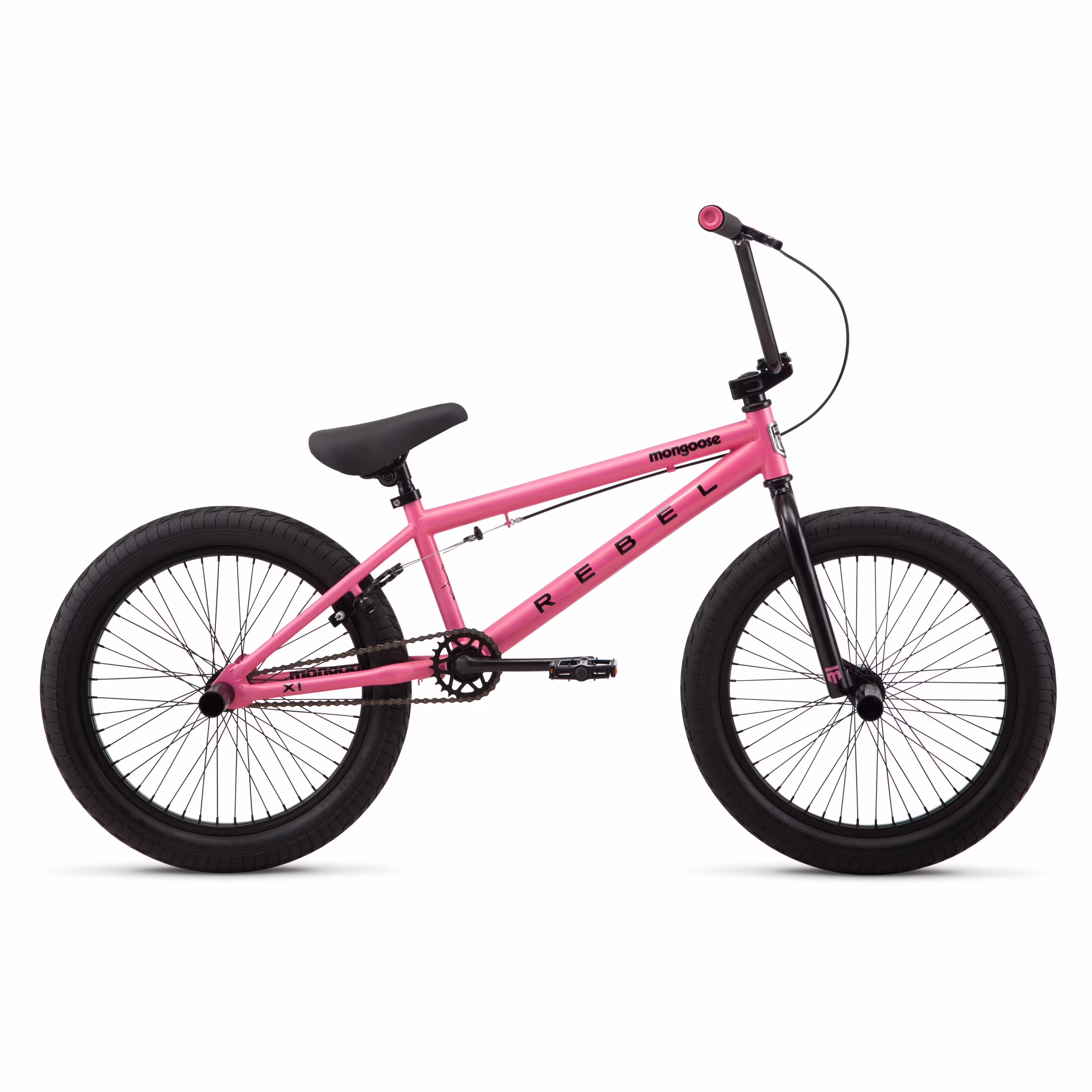 Mongoose Rebel X1 BMX Bike, 20-in. Wheels, Kids Ages 7-14 Years, Gray Child Bicycle