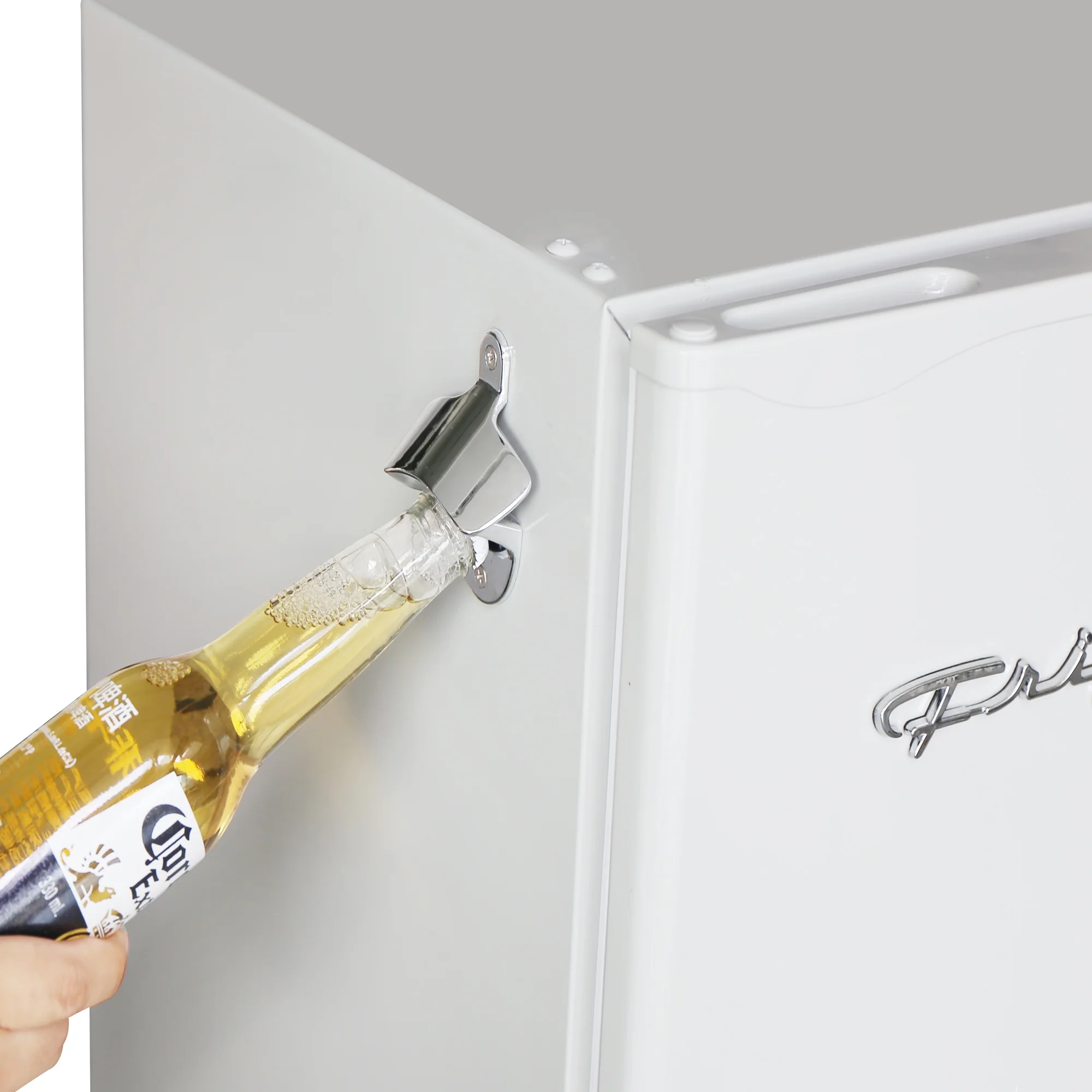 Frigidaire EFR376-C-PINK 3.2-Cu.-Ft. 65-Watt Retro Bar Fridge with Side Bottle Opener (Pink)