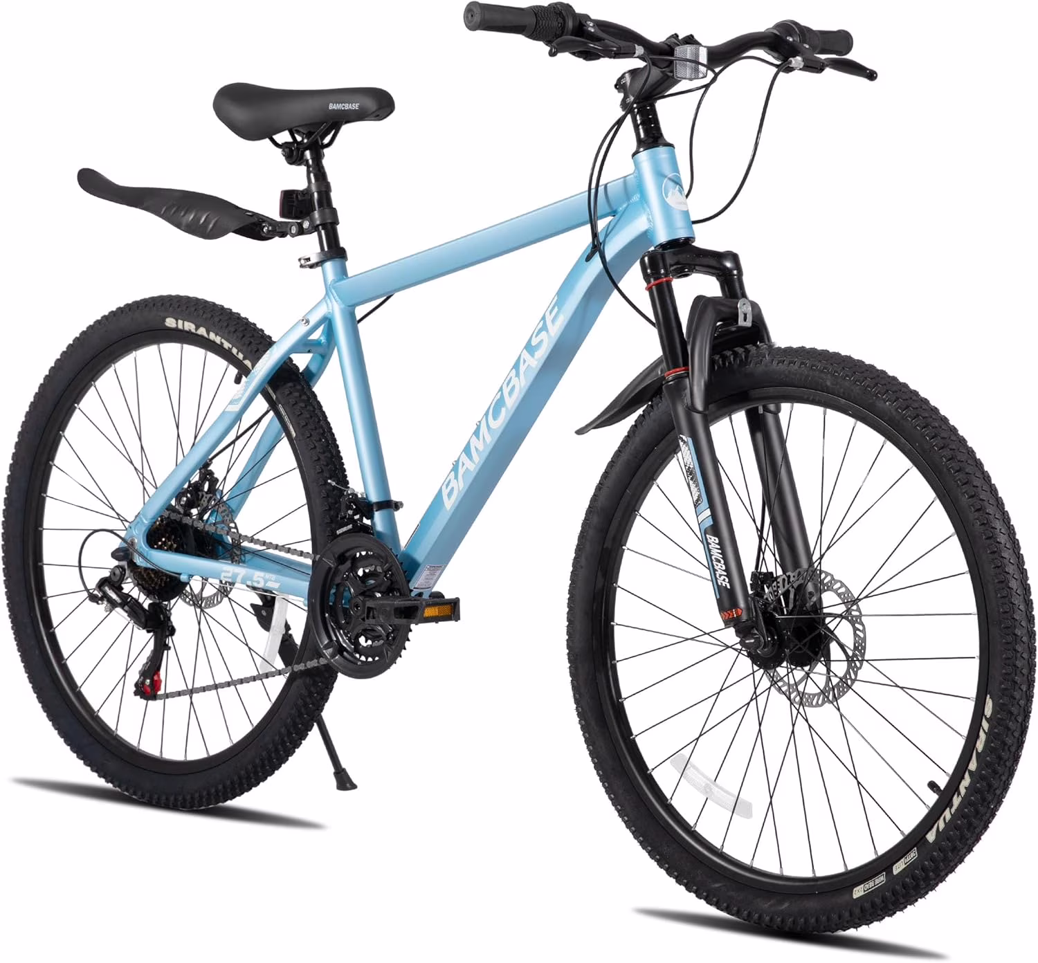 HILAND 26 Inch Mountain Bike, Mens and Womens Aluminum Frame MTB with 21 Speeds, Dis Brake, Hardtail Bicycle for Adults