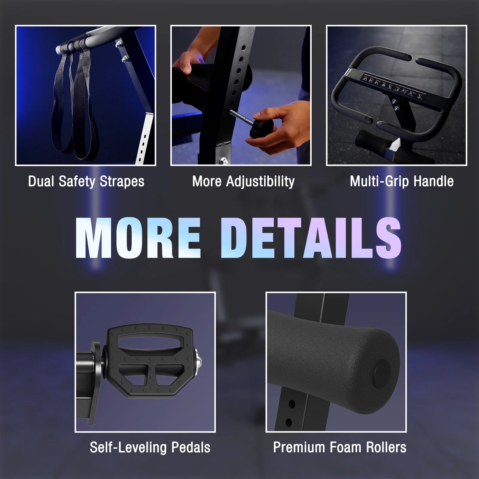 Syedee Stretch Machine, Full Body Stretching Equipment for Flexibility Training, Adjustable Leg Stretcher Machine, Lower Back Stretcher, Flexibility Trainer for Home Gym, Improve Mobility & Posture