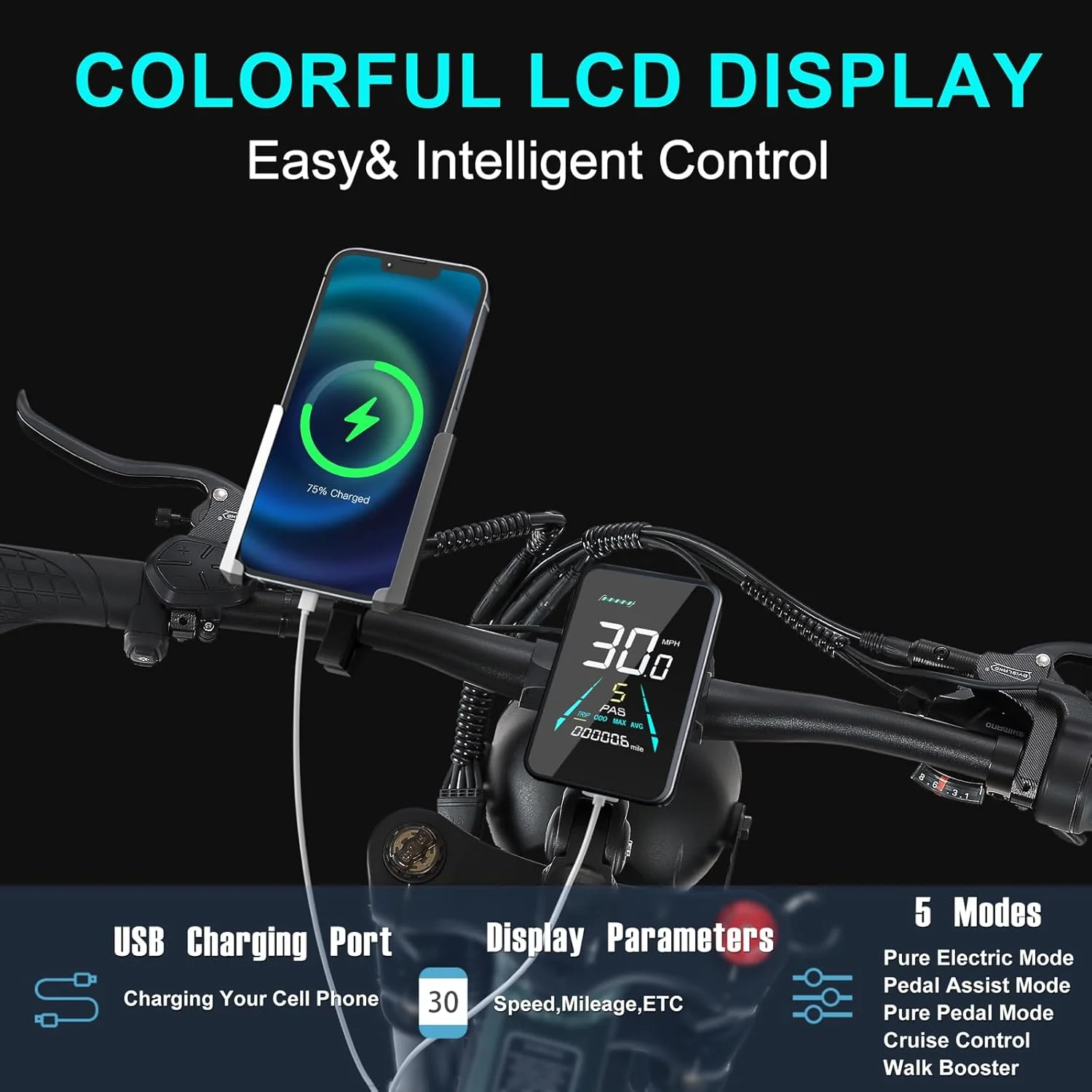 Dual Motors AWD 2000W Electric Bike for Adult 26'', UL2849 48V 60AH Removable Battery E-mountain bike 4'' Fat Tire up to 35MPH&200Miles Long Range Off Road Ebike Beach Dual Hydraulic&Brakes E-Bicycle