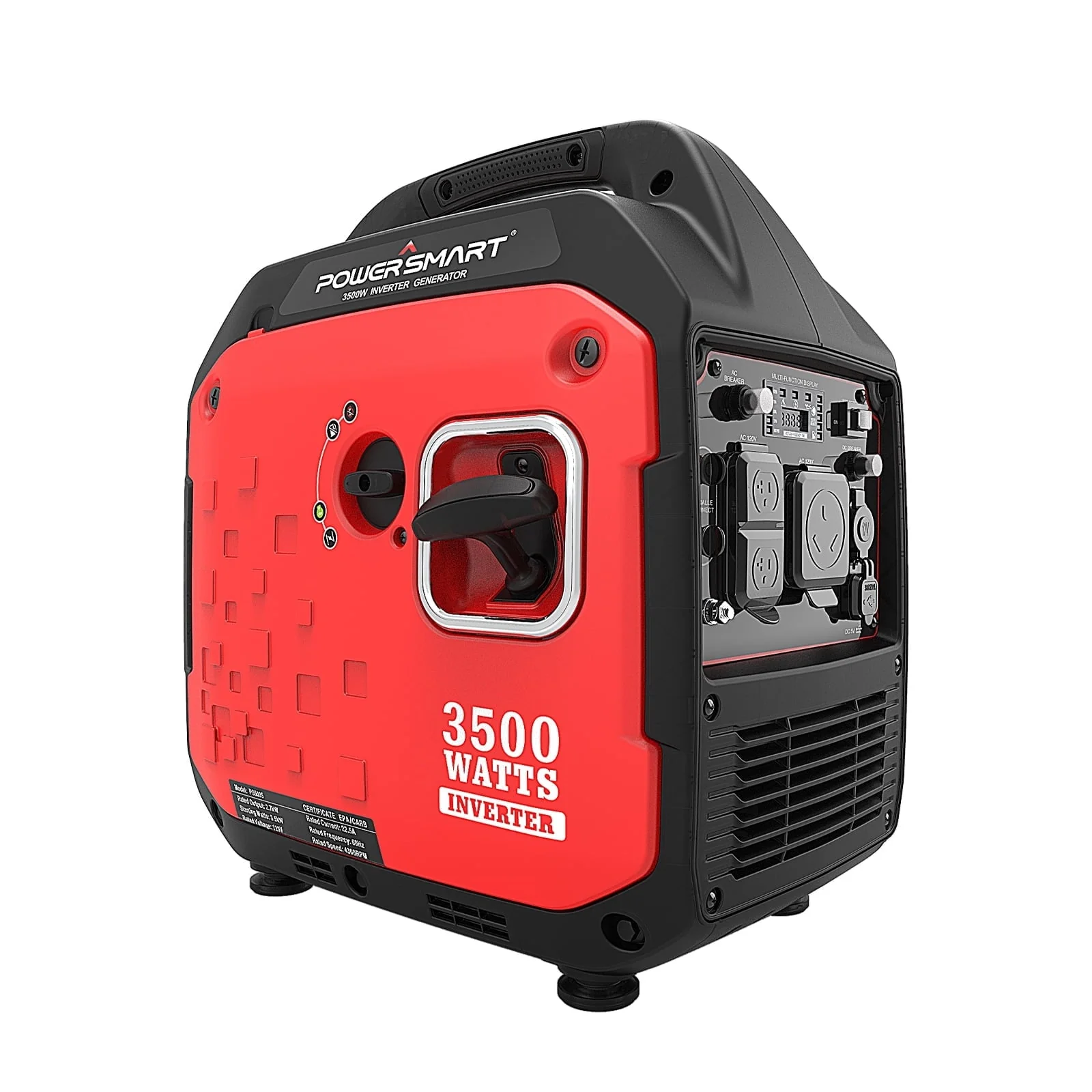 PowerSmart Gasoline Portable Generator, 3500W Gas Powered Inverter Generator ,for Outdoor Camping & Travel, PS5035