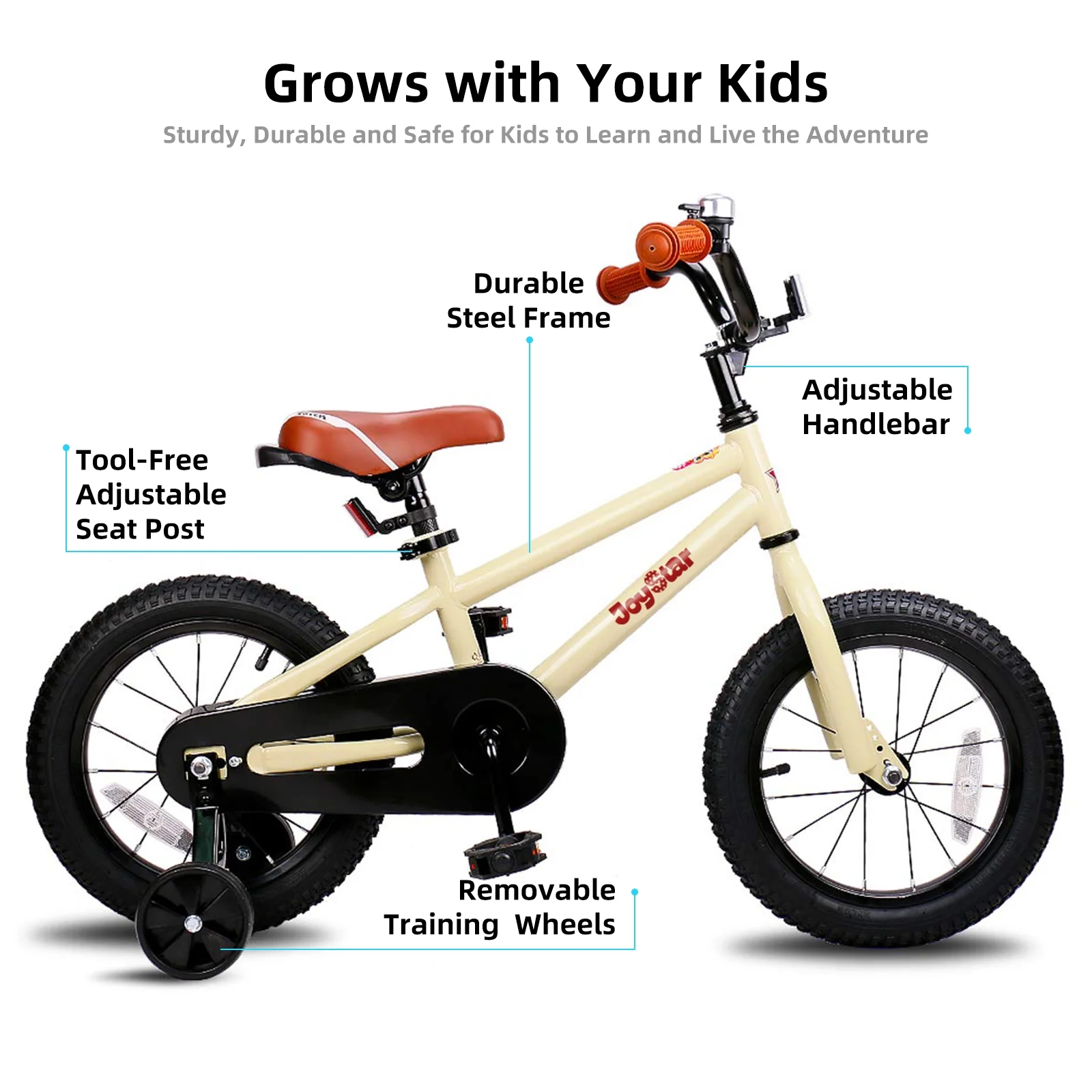 JOYSTAR Kids Bike for Ages 2-12 Years Old Boys Girls, 12-20 Inch BMX Style Kid's Bikes, Multiple Colors