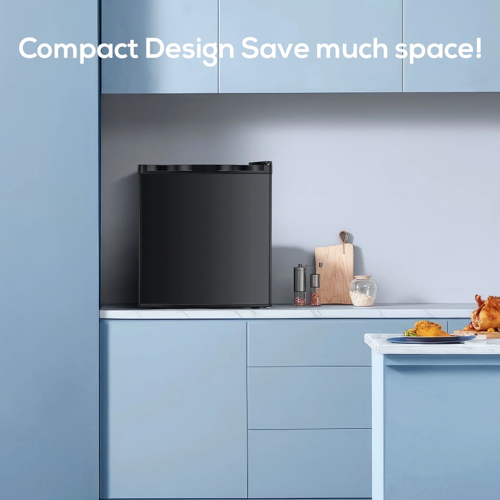 KNDKO Upright Freezer, 1.2cu.ft Mini Freezer with Adjustable Thermostat & Removable Shelves, Stand Up Freezer for Home/Office/Dorm, White