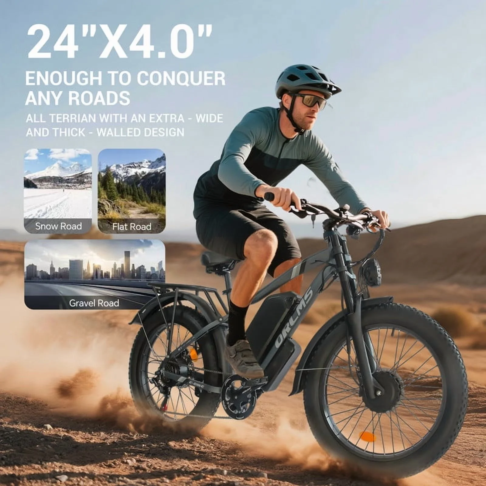 3000W��Peak)Motor 190NM Electric Bike SMLRO MX500 for Adults,with 52V25Ah Battery e bicycles,24