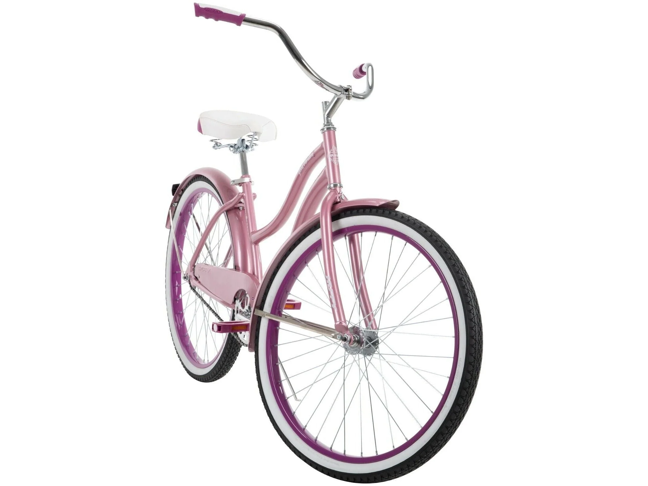 Huffy 26630 26 in. Good Vibrations Womens Cruiser Bike, Pink - One Size