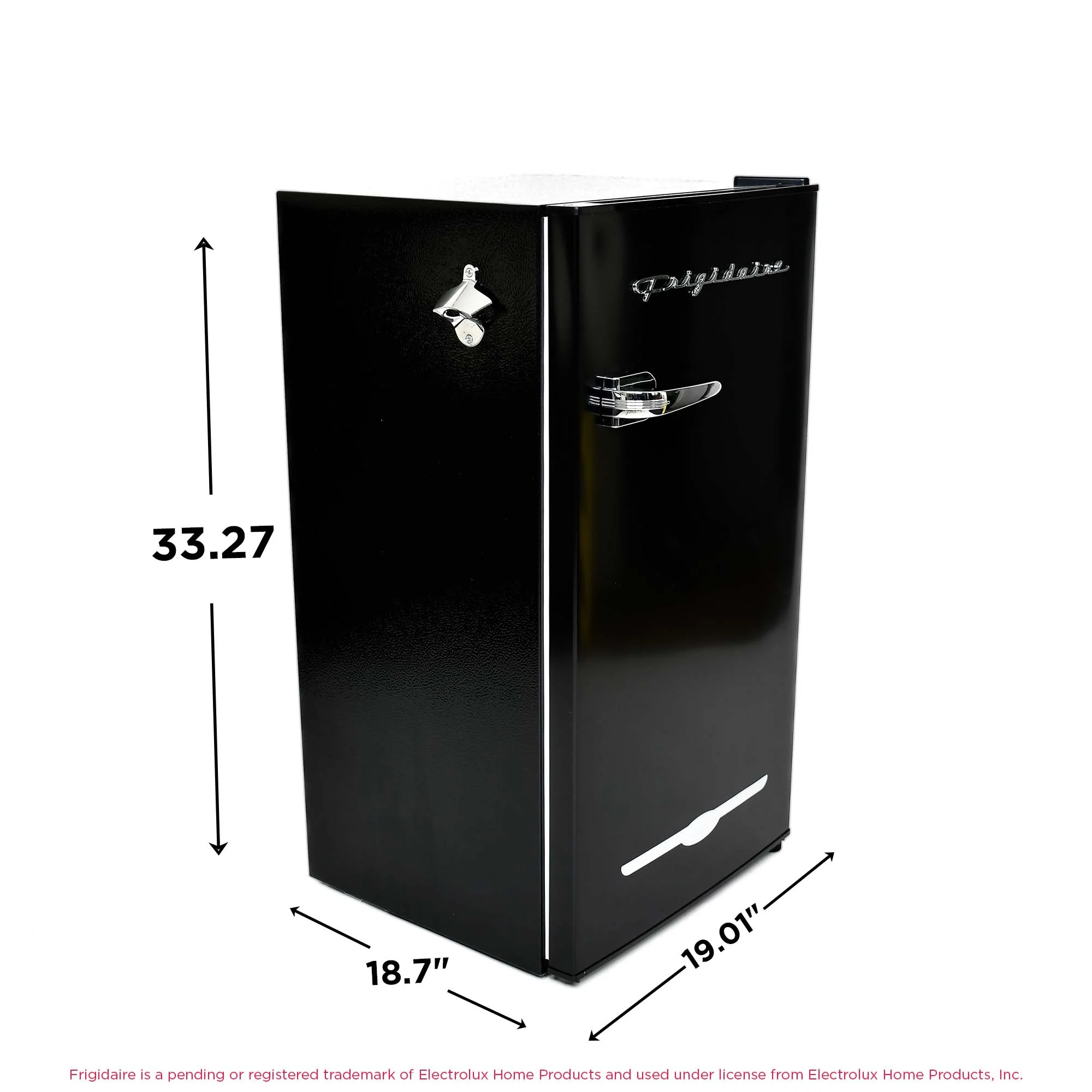 Frigidaire EFR376-C-PINK 3.2-Cu.-Ft. 65-Watt Retro Bar Fridge with Side Bottle Opener (Pink)