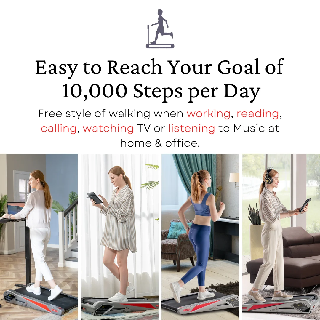 Egofit Walker Pro Smallest Under Desk Electric Walking Treadmill for Home 2.0HP 5° Incline