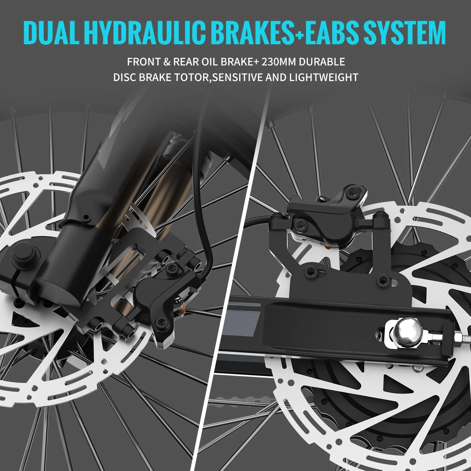 Riding'times GT73 Electric Dirt Bike for Adults, 37MPH 48V36.4AH 2400W 1747Wh Dual Battery Ebike, 85+ Miles Range,25